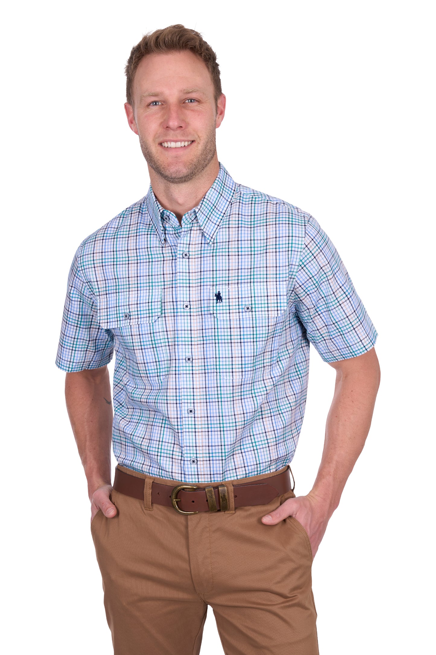 MENS MATT 2PKT SS SHIRT
