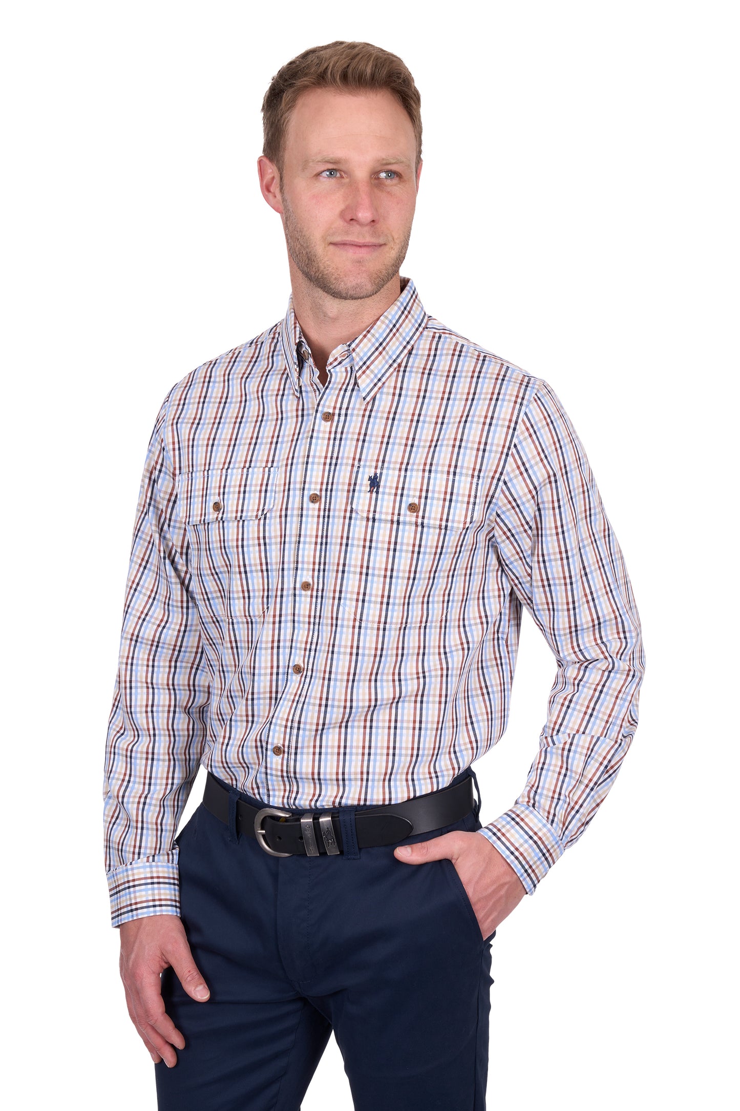 MENS SCOTT 2PKT LS SHIRT