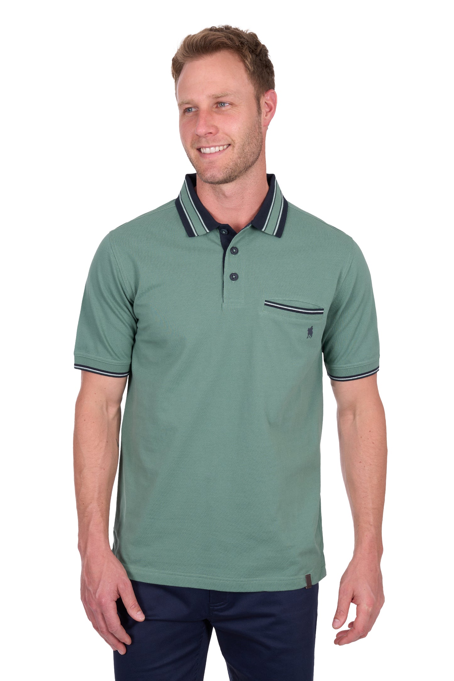 MENS BEN TAILORED 1PKT SS POLO