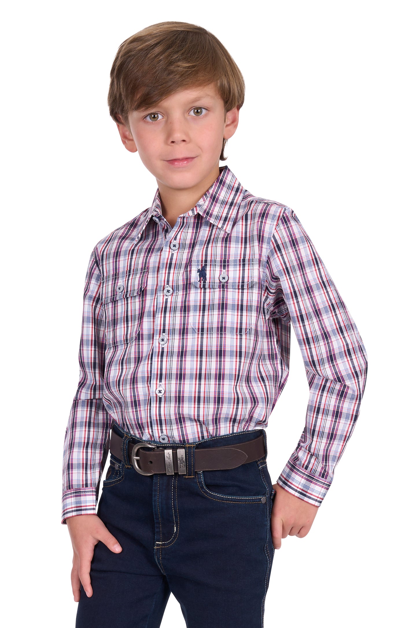 BOYS JEFF 2PKT LS SHIRT