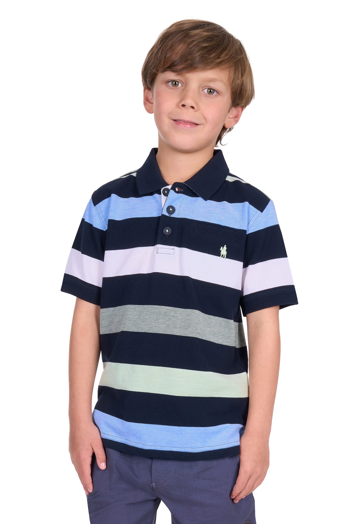 BOYS CHARLES 1PKT SS POLO