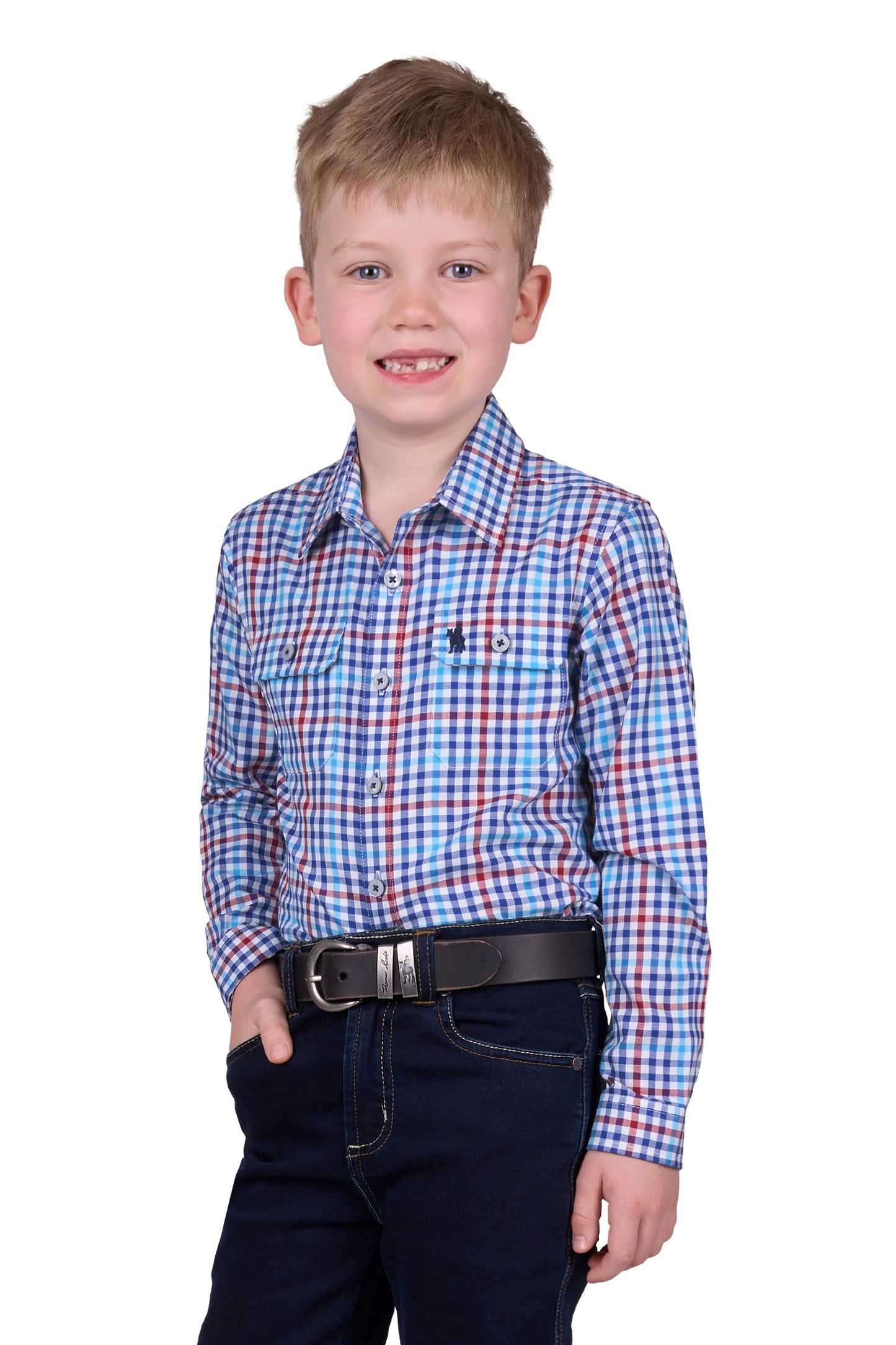 BOYS FRED 2PKT LS SHIRT