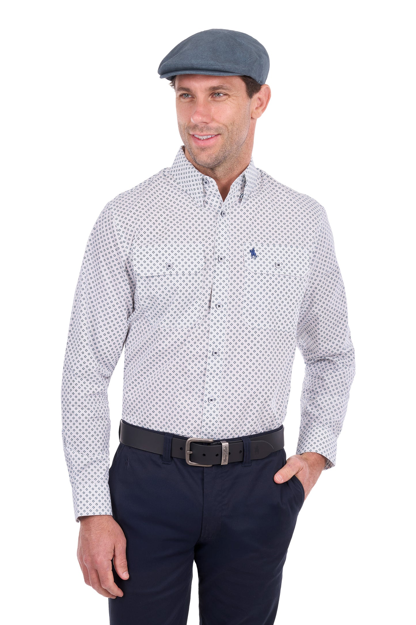 MENS ALBIE 2PKT LS SHIRT