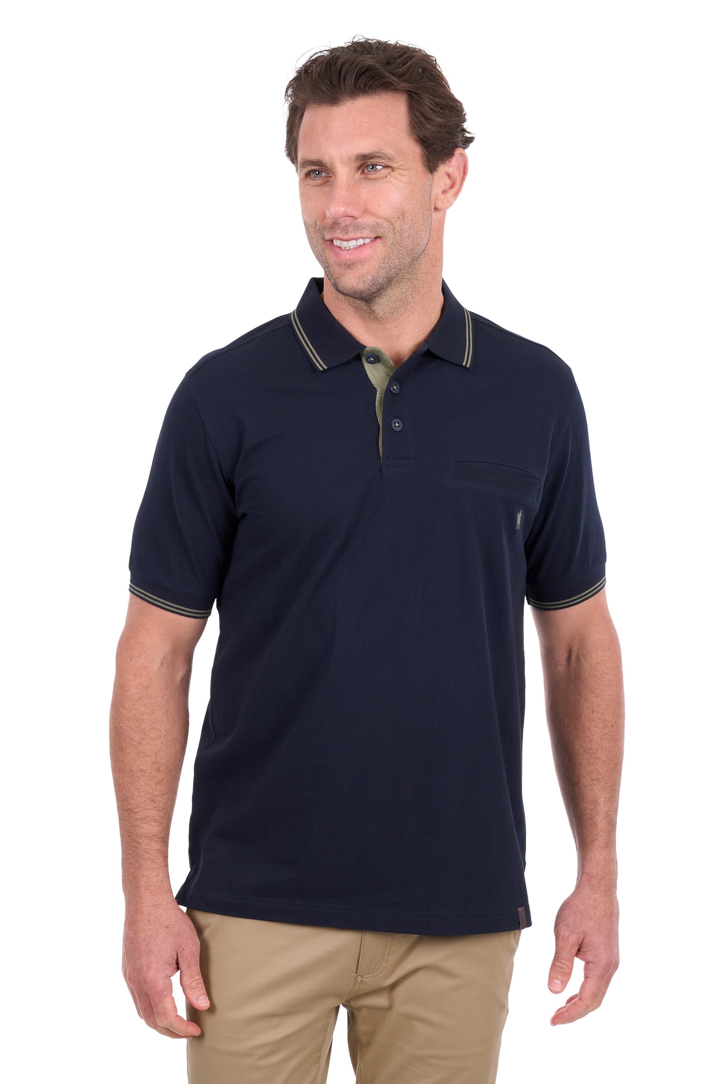 MENS HENRY TAILORED SS POLO
