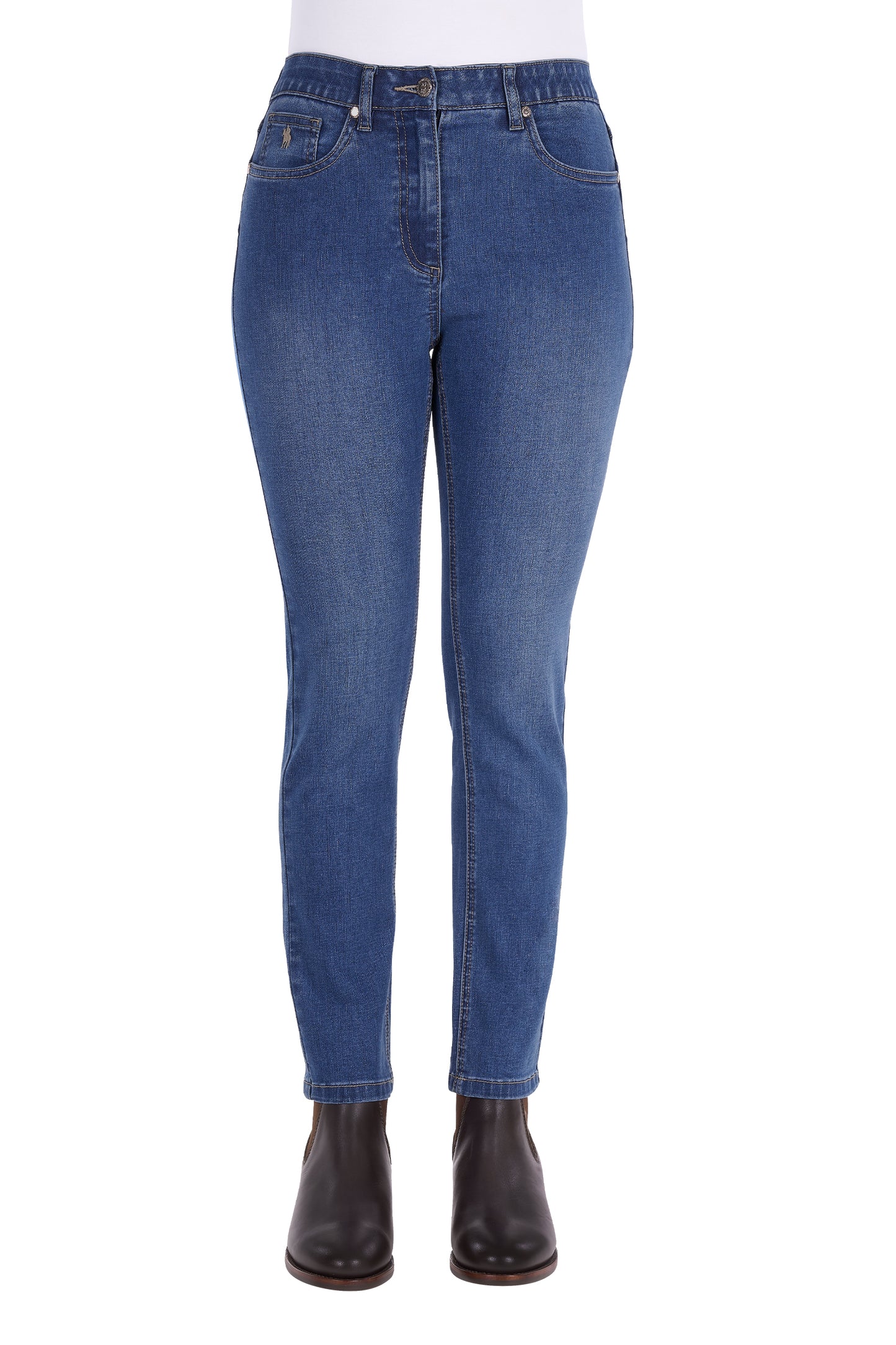 WMNS EBONY SLIM LEG JEAN 28L
