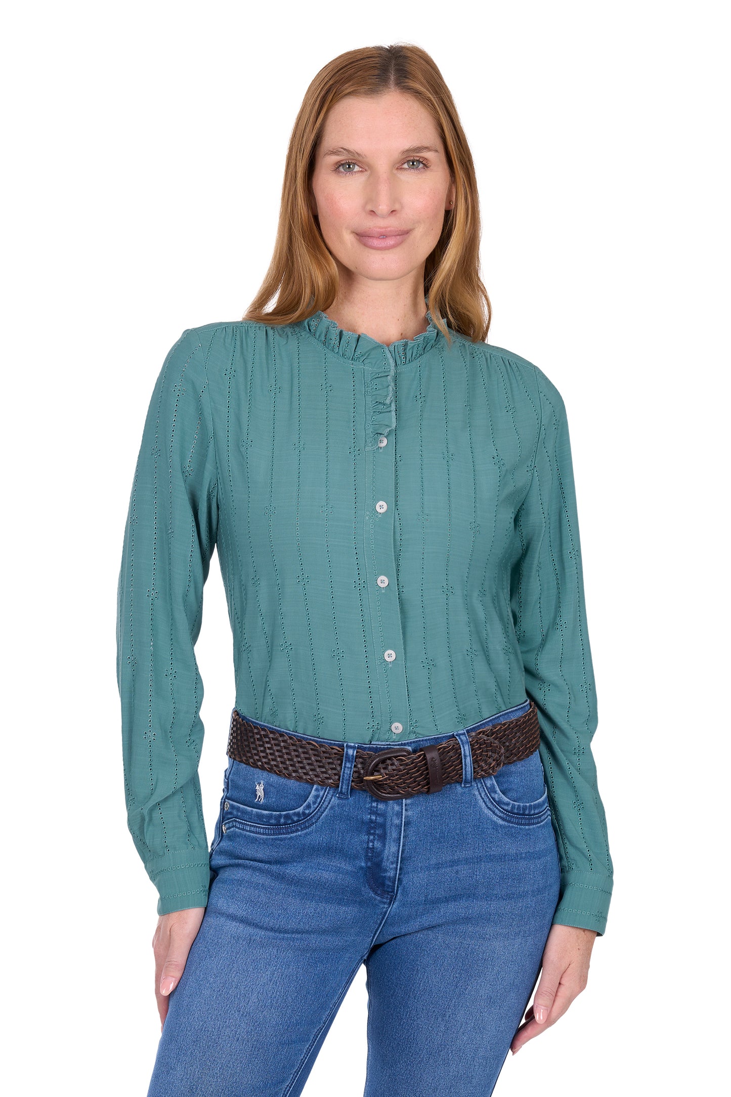WMNS RILEY LS BLOUSE
