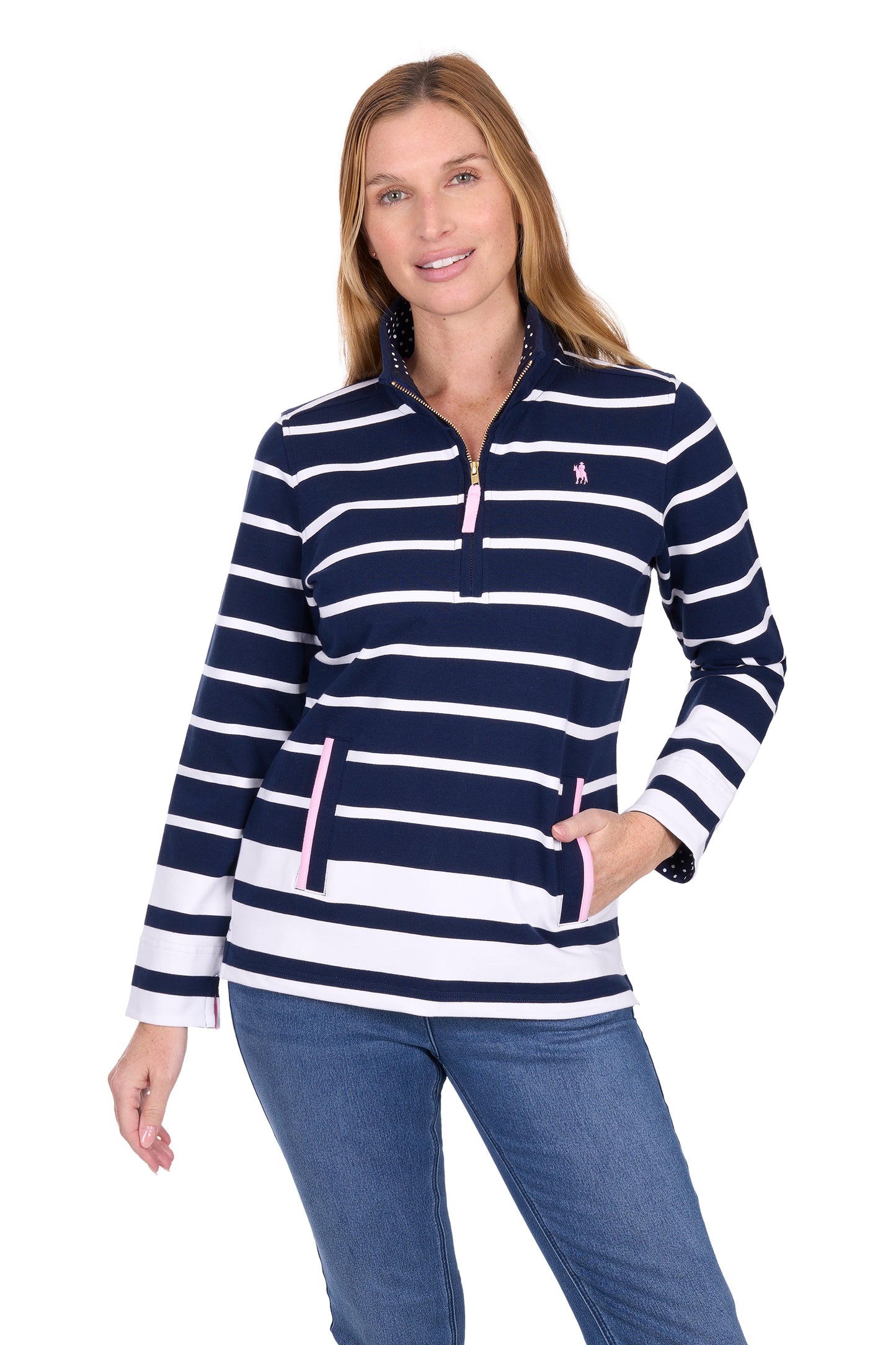 WMNS AVA 1/4 ZIP RUGBY