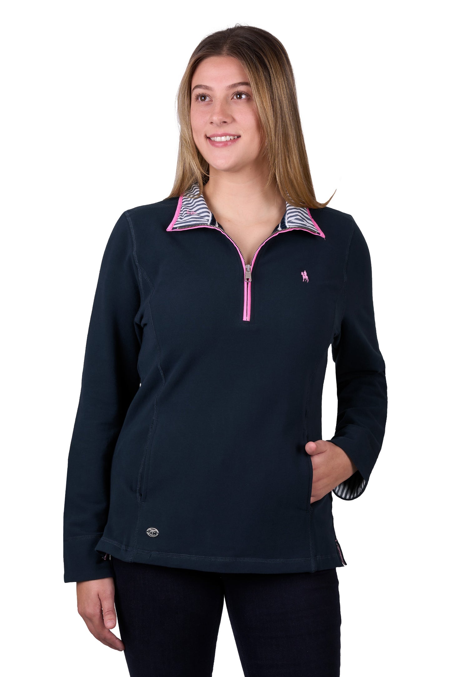 WMNS CHARLIE 1/4 ZIP RUGBY