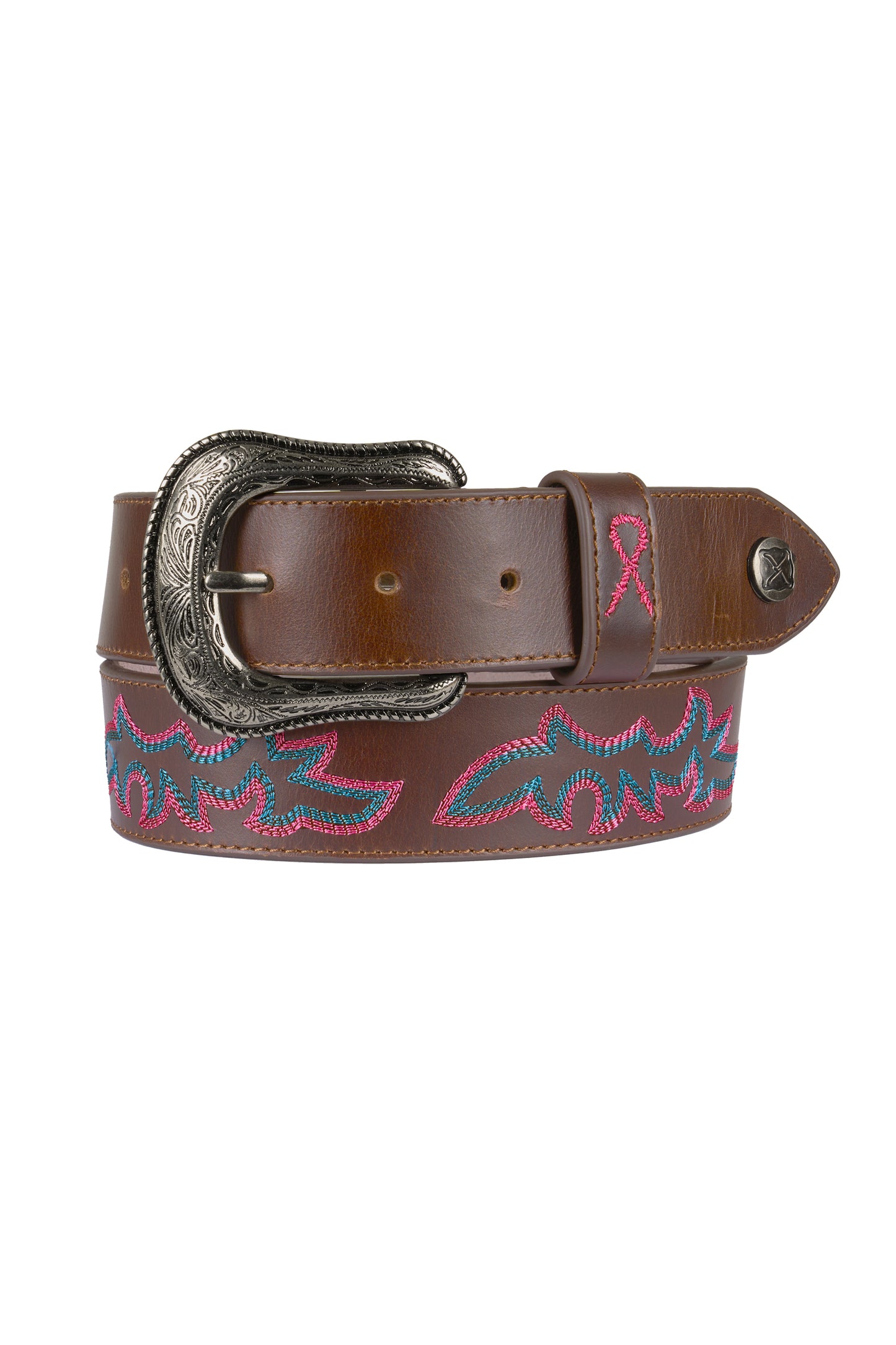 TWISTED X PINK RIBBON BELT