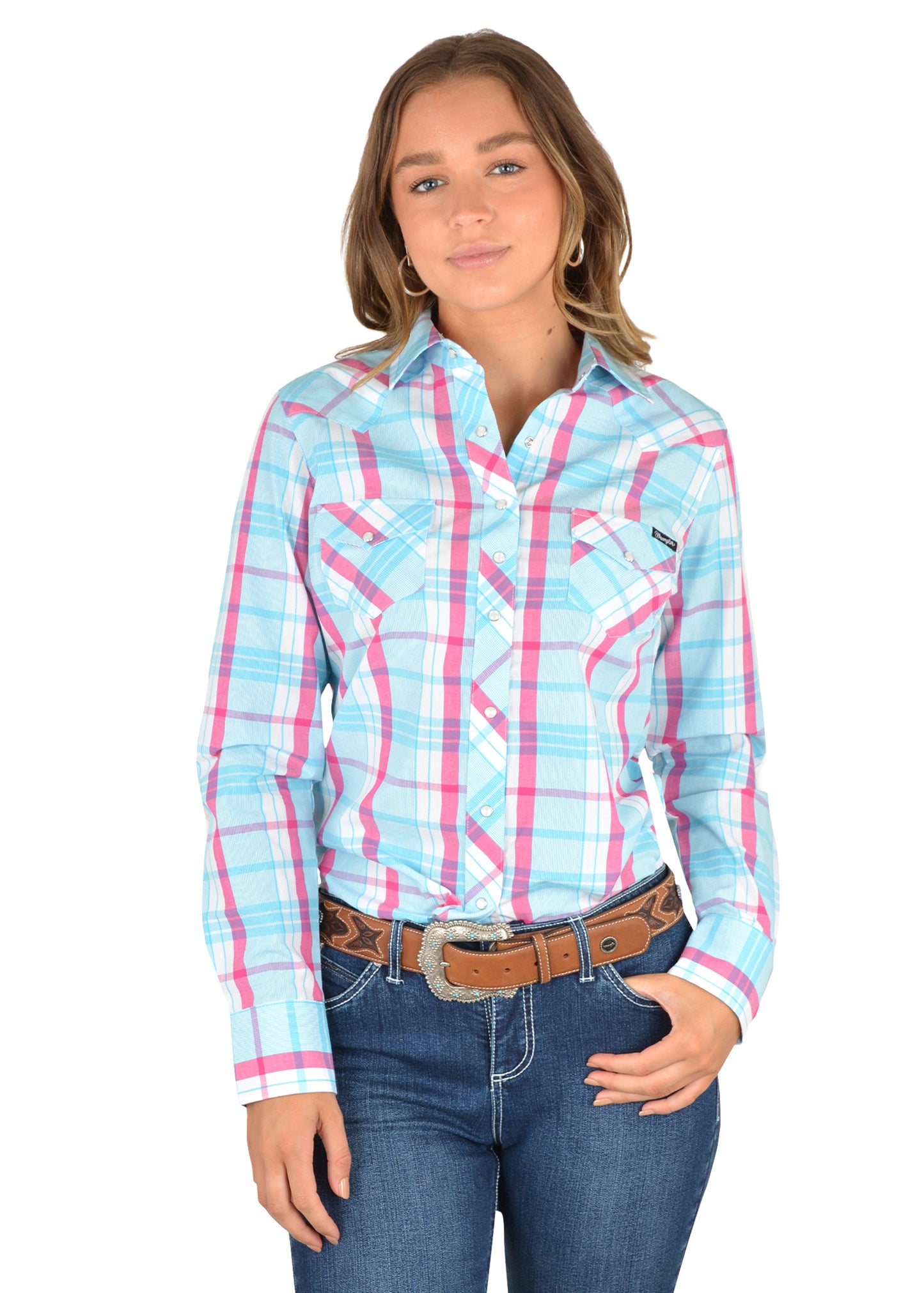 ADABELLE CHK WESTERN L/S SHIRT