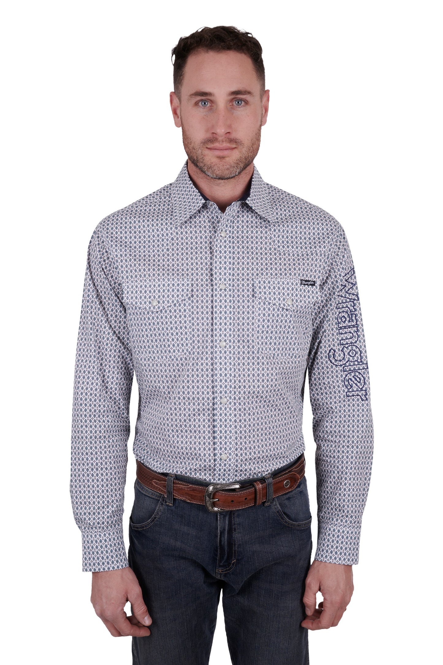 MENS CLINTON LOGO LS SHIRT