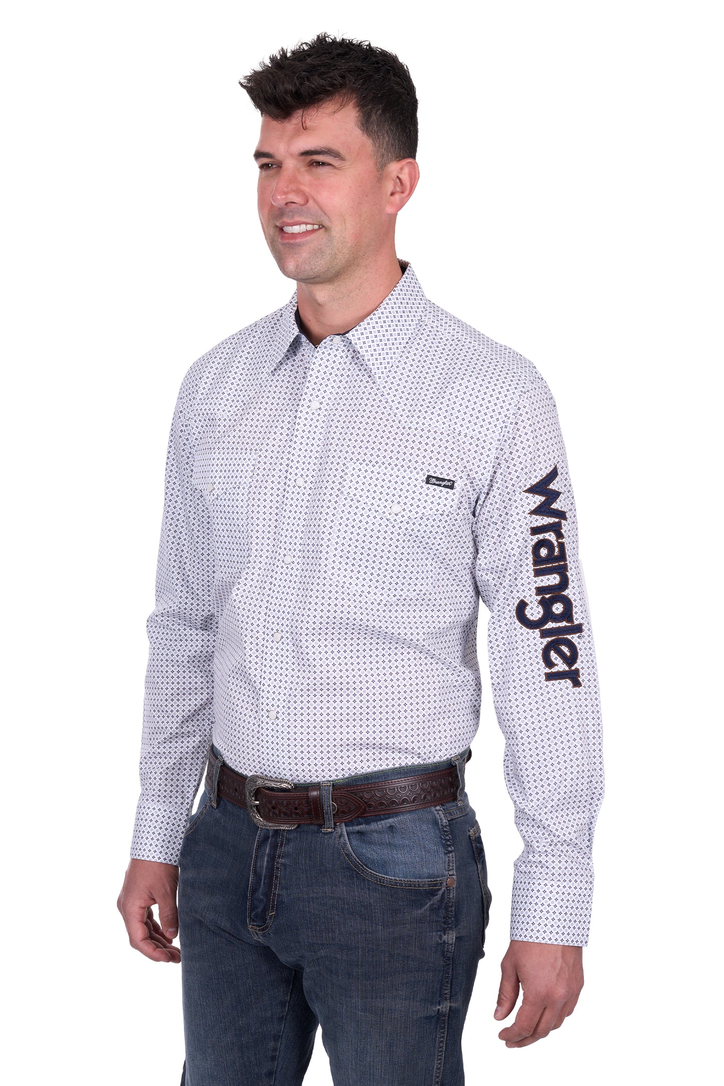 MENS BRENT LOGO LS SHIRT