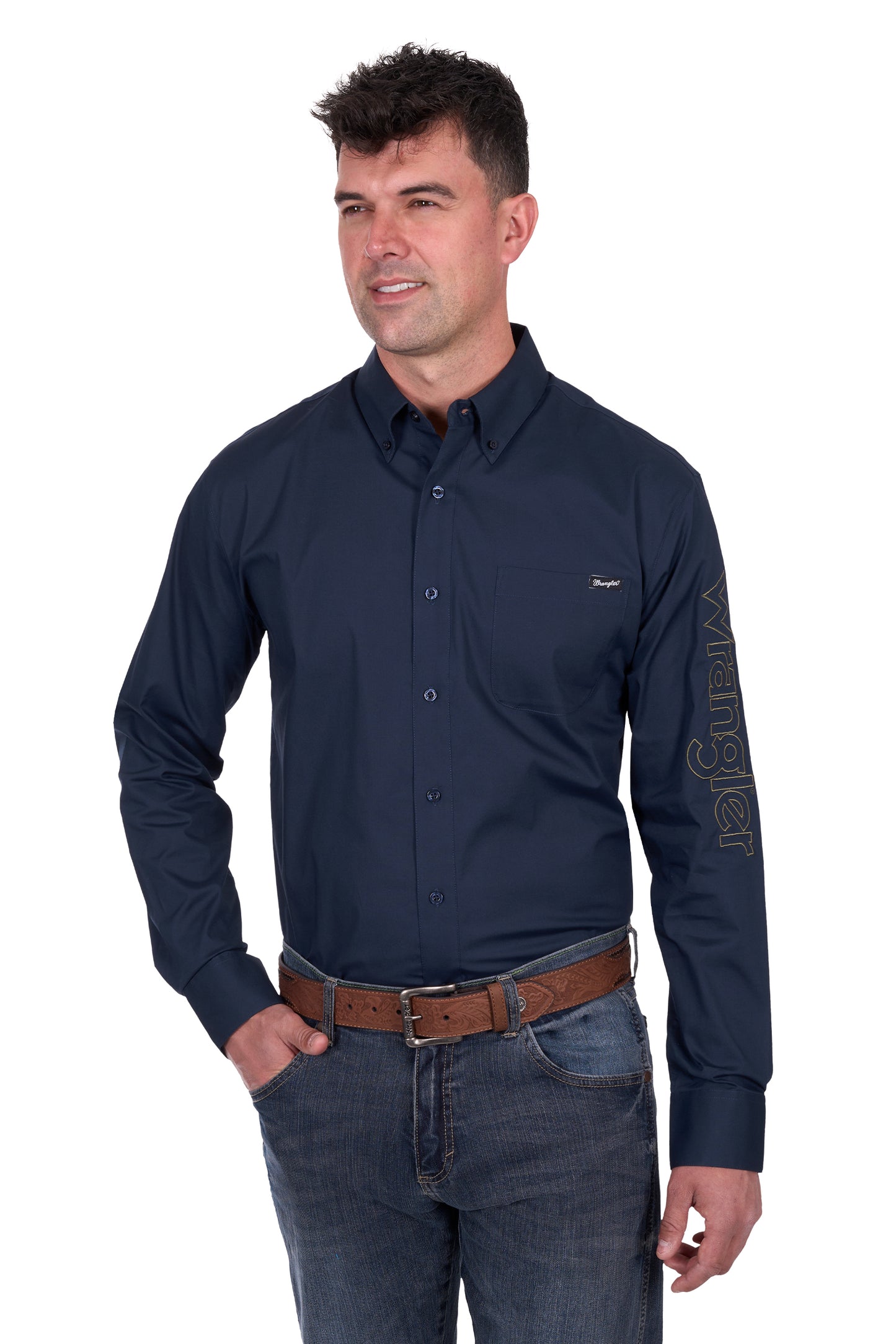 MENS BRAD LOGO LS SHIRT