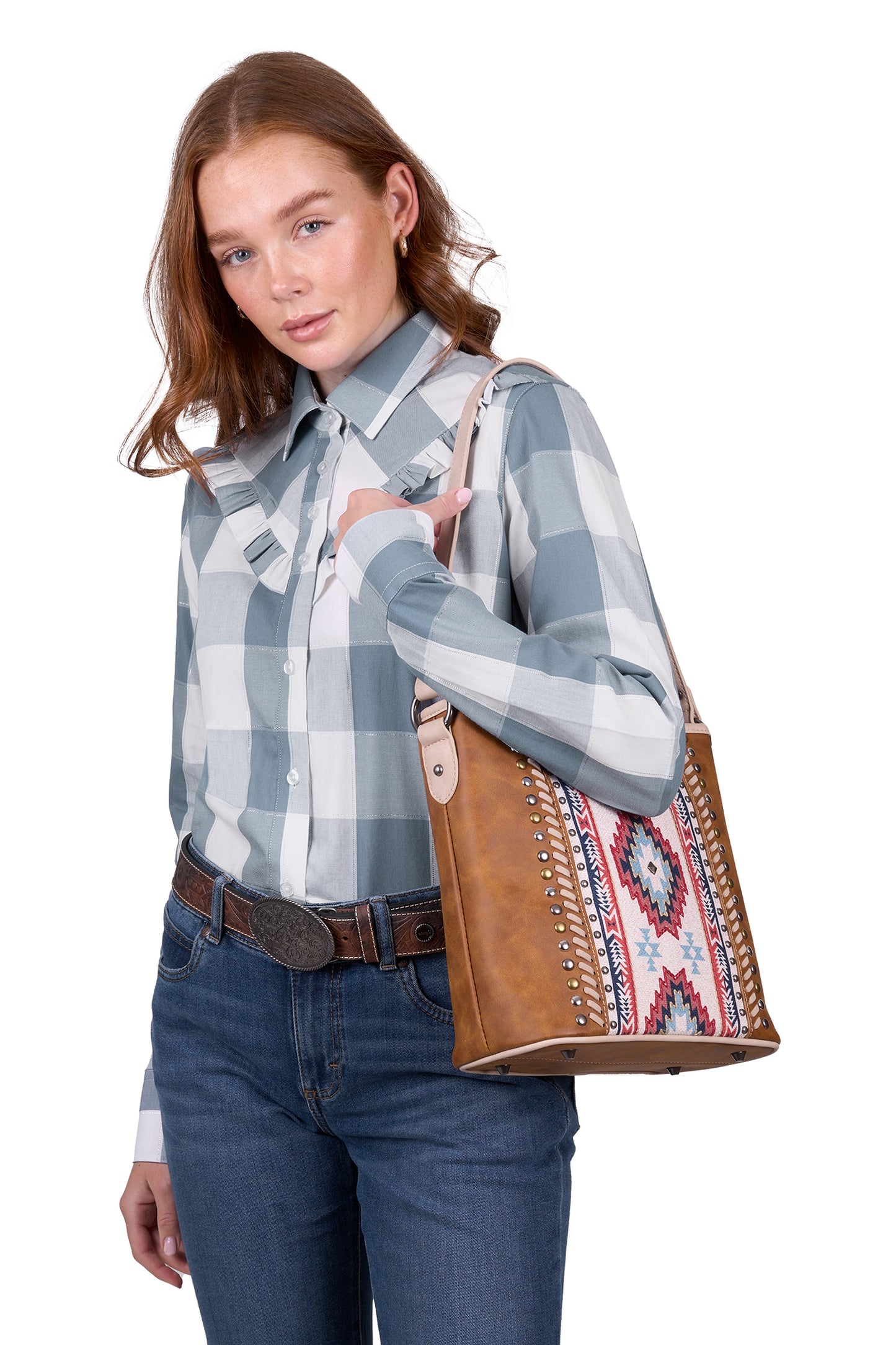 WMNS CELINA CHECK LS SHIRT
