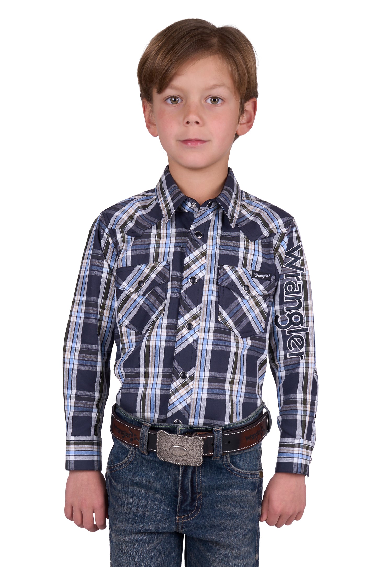 BOYS FINN LOGO LS SHIRT