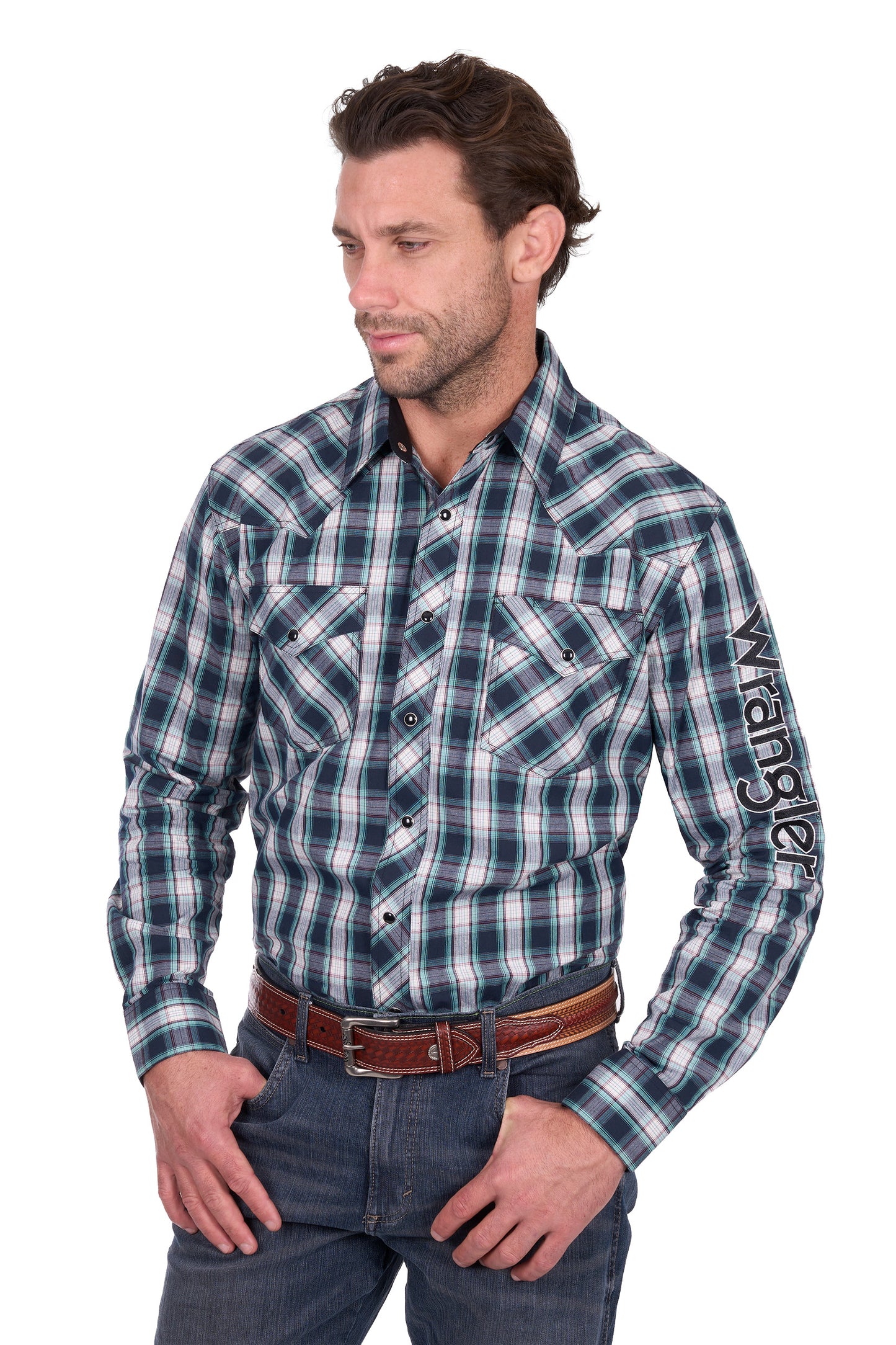 MENS DUSTIN LOGO LS SHIRT