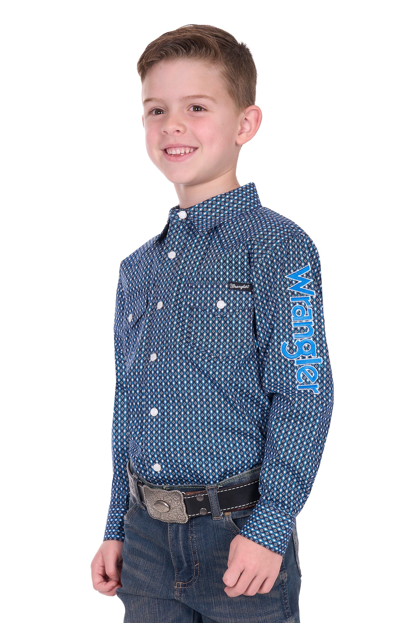 BOYS KYLE LOGO LS SHIRT