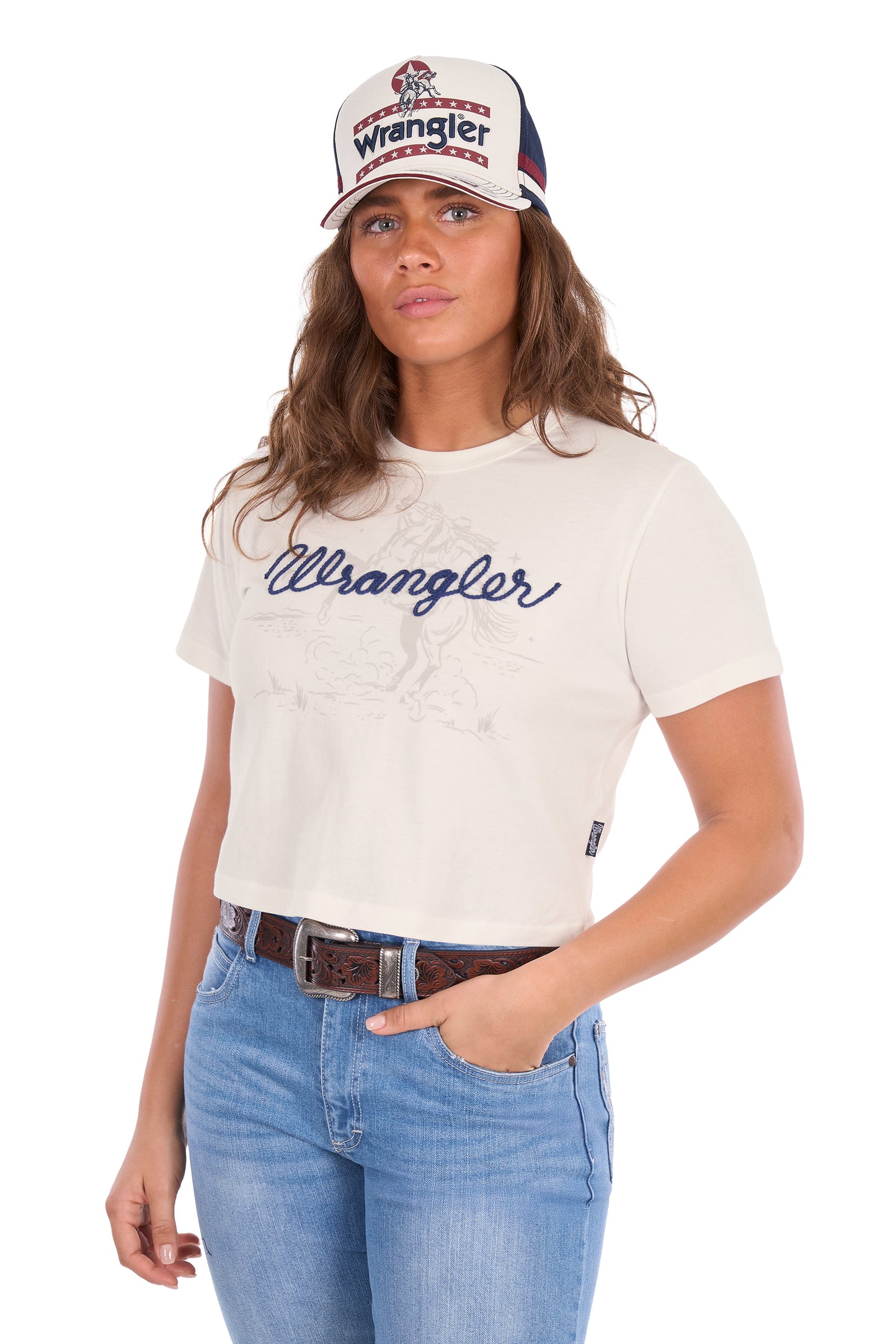 WMNS CINDY CROP SS TEE