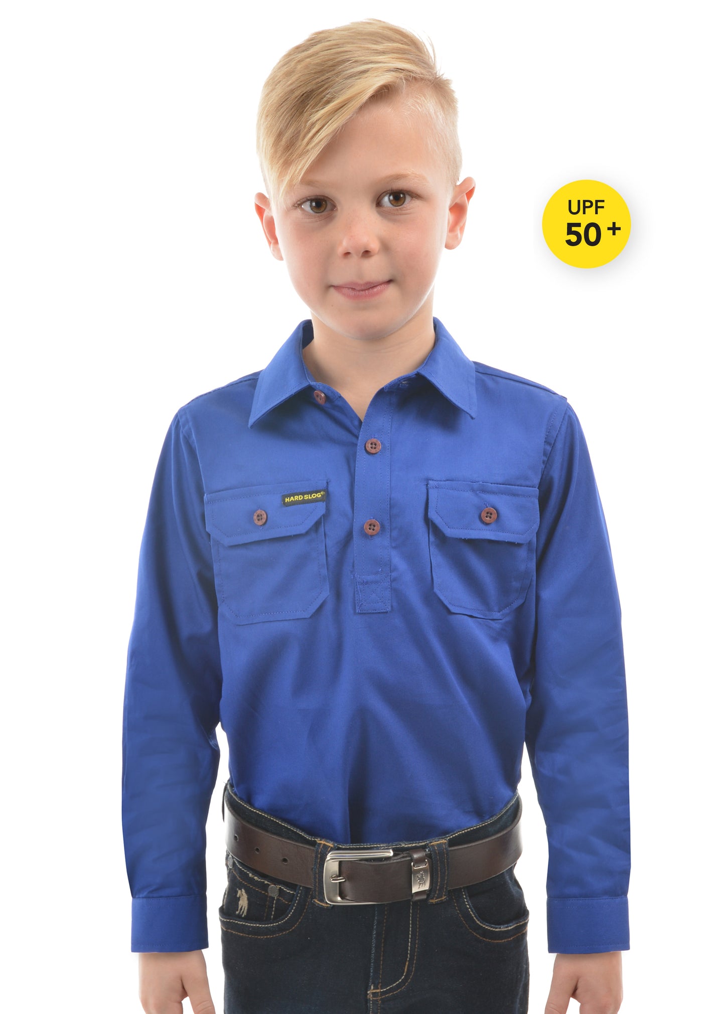 KIDS H/PLKT LIGHT CTN SHIRT
