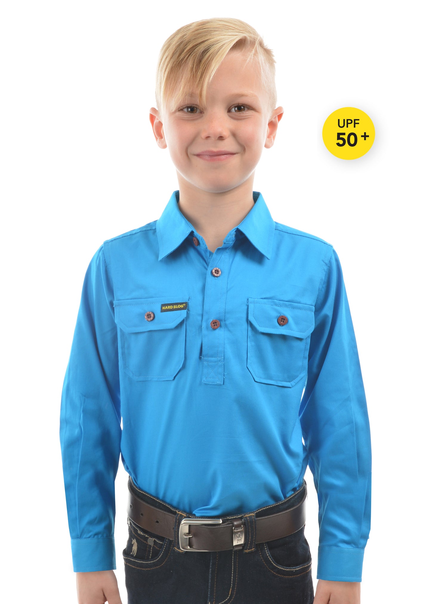 KIDS H/PLKT LIGHT CTN SHIRT