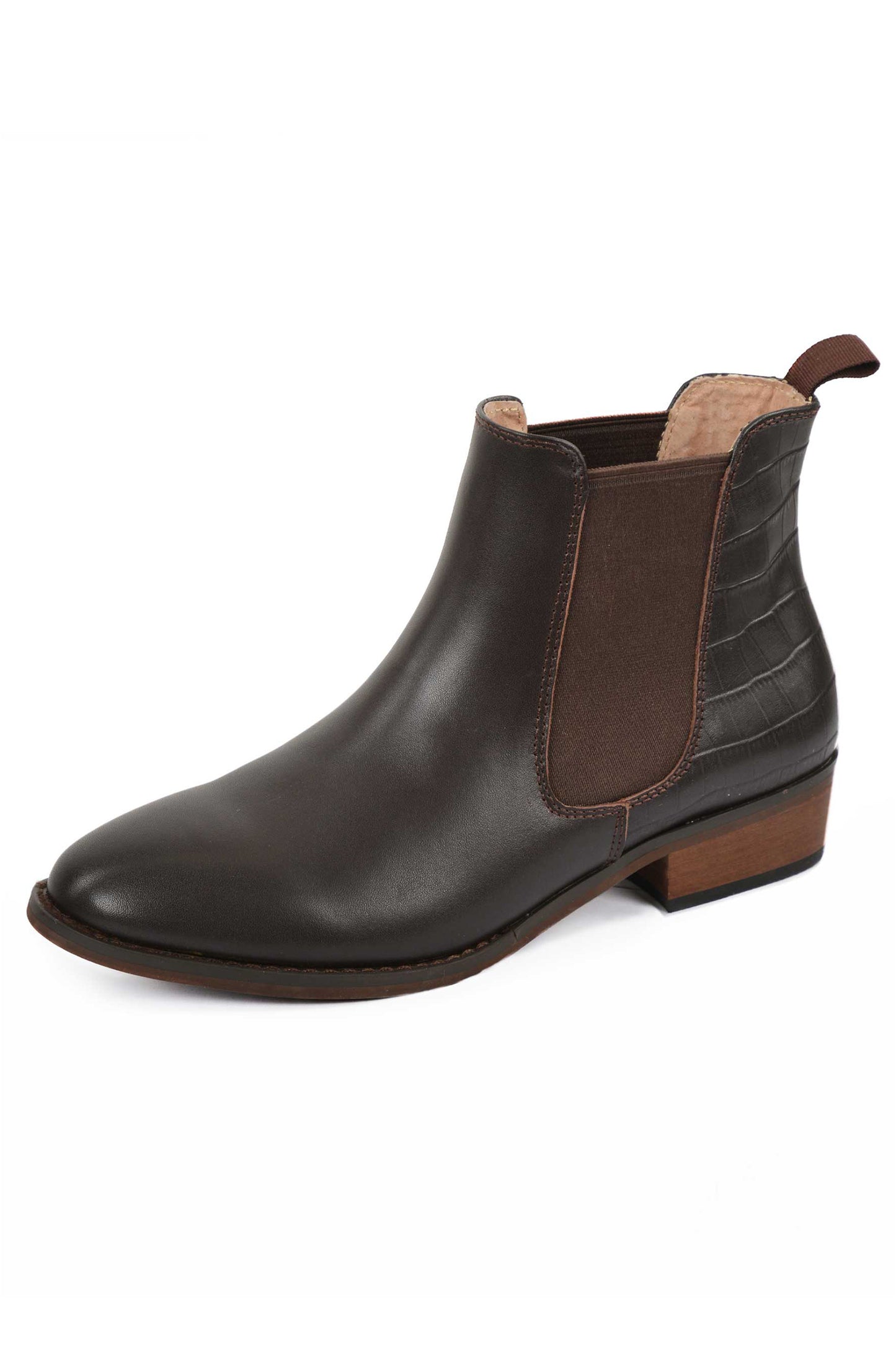 CHELSEA CROC PRINT BOOT
