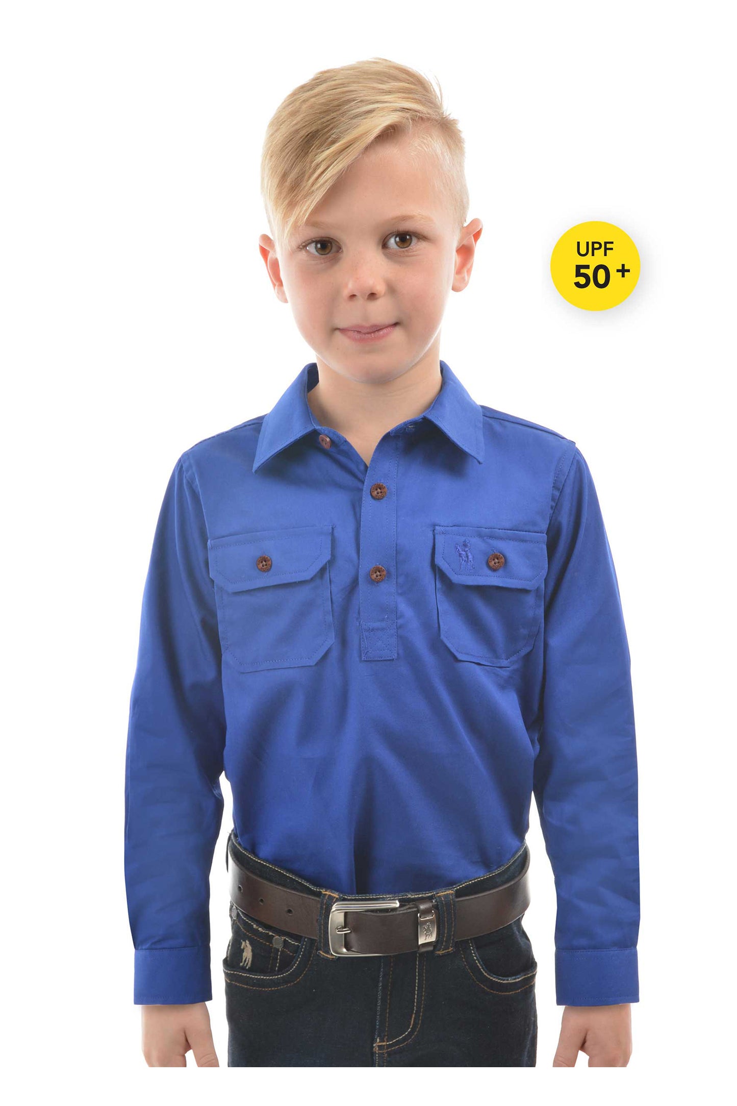 KIDS HEAVY DRILL LS SHIRT