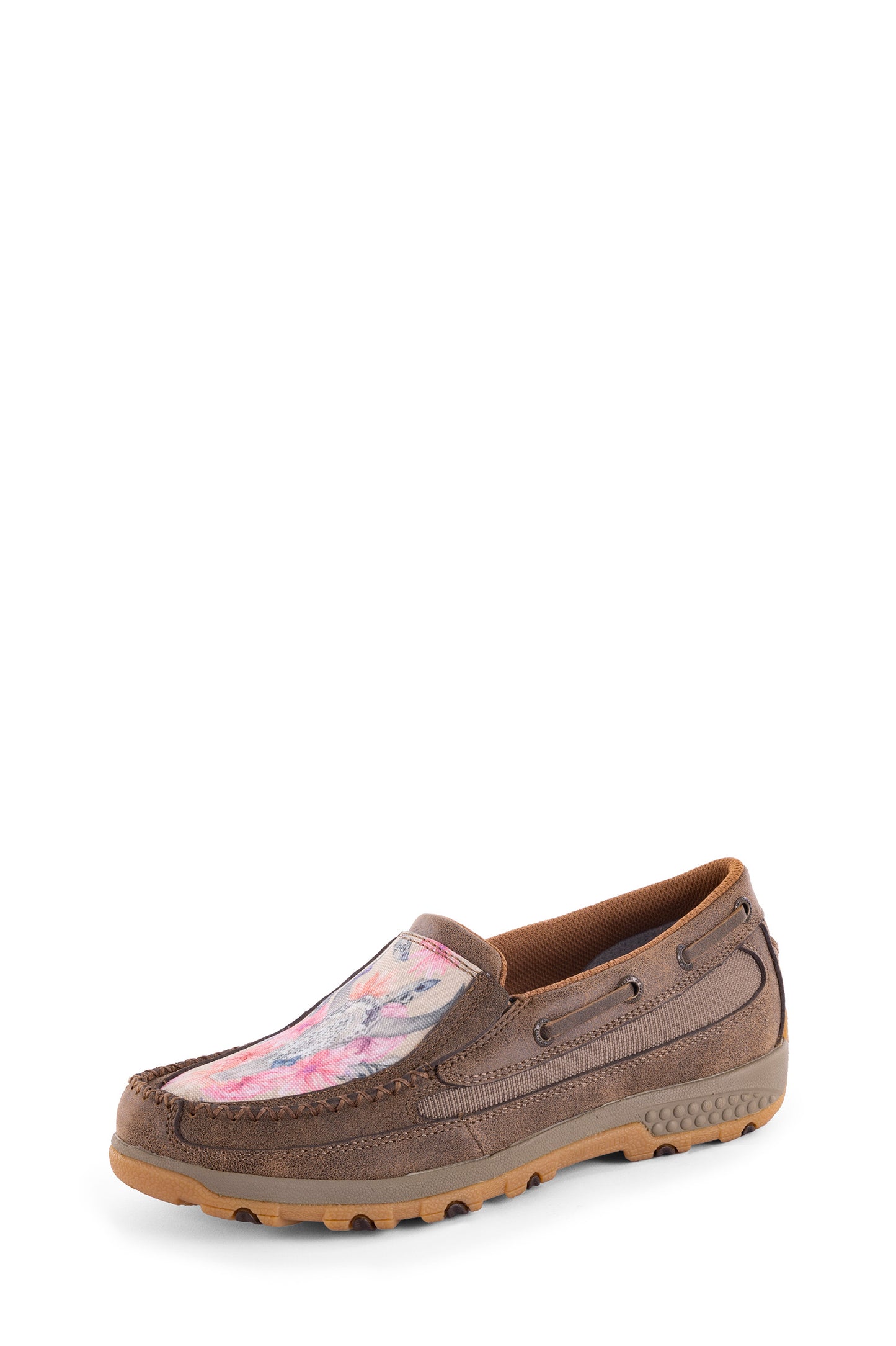 SKULL FLOWERS MOCS SLIP ON